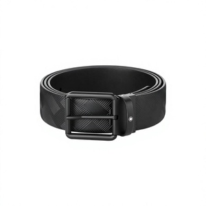 Golden Square Steel Pin Belt Solid Vintage 100% Cow Hide Leather Heavy Duty Eco-Friendly 3.8cm Mens Fashion Accessory OEM - Product Image 6