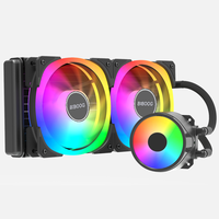 Refroidisseur d'eau pour processeur BIBOOG de haute qualité, silencieux, 360 mm, RGB, LED, refroidissement par eau - BW360