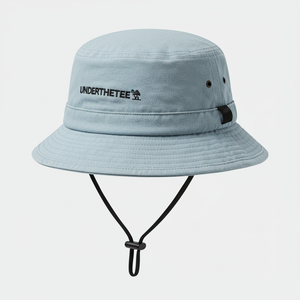 Sombrero de pescador de algodón de diseñador con parche bordado, sombrero de pescador con hilo de ala ancha, sombrero de cubo de playa al aire libre de moda Unisex - Product Image 4