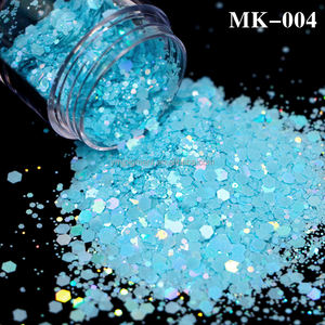Glitter Chunky Resistente ai Solventi in PET, Mix Olografico Macaron, Polvere Glitter Ecologica a Forma <span class=keywords><strong>di</strong></span> <span class=keywords><strong>Cuore</strong></span> per Tumbler e Sfera <span class=keywords><strong>di</strong></span> <span class=keywords><strong>Neve</strong></span> - Product Image 2