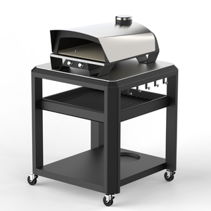 Four à <span class=keywords><strong>pizza</strong></span> et grill 2-en-1 de 12 pouces en acier inoxydable de qualité supérieure, au <span class=keywords><strong>gaz</strong></span> et au granulés, avec sécurité flamme et allumage piézoélectrique, modèle 676-23 - Product Image 2