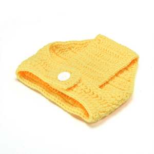 Fotografía de punto para recién nacido, niño pequeño, tejido de ganchillo, sombrero para disparar, pantalones de pañales, conjunto de calcetines, <span class=keywords><strong>disfraz</strong></span> de pollito de pollo, accesorios para fotos de bebé - Product Image 4