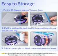 Sacs de rangement pour filament 3D avec pompe électrique, anti-poussière, résistants à l'humidité, parfaits pour le stockage du filament d'imprimante 3D