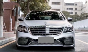 Paraurti anteriore posteriore per auto 222 per <span class=keywords><strong>Mercedes</strong></span> <span class=keywords><strong>2014</strong></span> + W222 classe S Upgrade S63 AMG S65 AMG Body Kit griglia auto fari call luci - Product Image 5