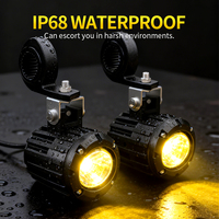 Pour M3 50W, phare stroboscopique LED bicolore étanche IP68 à montage sur grille, garantie 1 an pour moto