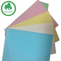 Papel NCR sin Carbón de 55gsm-80gsm, Recubierto de Papel Dorado por Ambos Lados, Ensamblaje de Tres Partes, Directo de Fábrica, para Impresión Digital
