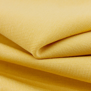 Mélange de coton modal 45.5% coton biologique 45.5% Modal 9% Spandex 210gsm 40s 1*1 tissu côtelé à haute élasticité pour t-shirt - Product Image 6