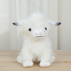 Jouets en peluche vache mignons en gros, poupées d'animaux en peluche à poils longs pour cadeau d'anniversaire pour enfants - Product Image 5