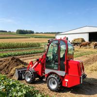 Caricatore Compatto Elettrico Industriale da 1 Tonnellata, 4WD, Sistema Idraulico, Durevole, Leggero, ad Alta Efficienza