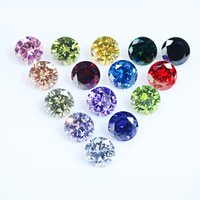 Diamant VVS Rond Brillant Rose Jaune Rouge Bleu Violet Gris Noir Vert Couleur Pierres précieuses en vrac