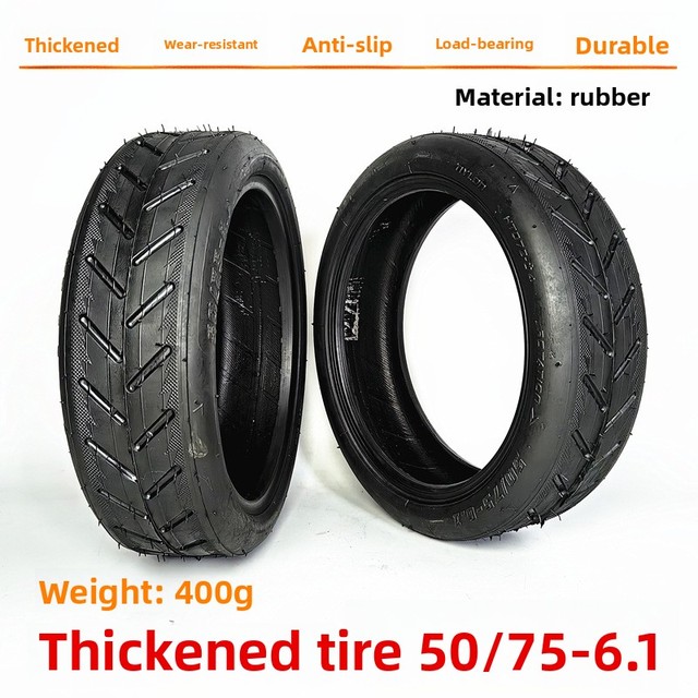 85-inch Rice-Pattern Electric Scooter Pneumatic Tires 50/75-61 Inner/Outer Tubes 8 1/2x2 Made China Model 234345 Brand Other