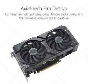ASU Dual GeForce RTX 4060 Ti OC 8GB GDDR6 PCIe 4,0 DLSS <span class=keywords><strong>3</strong></span> HD 2,1 DisplayPort 1.4a осевой дизайн вентилятора рабочая станция VGA - Product Image 6