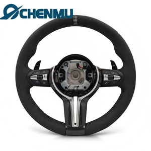 Volant Personnalisable en Alcantara Intégral avec Finition Carbone pour <span class=keywords><strong>BMW</strong></span> F10 F20 F22 F30 F31 F87 M3 F80 M4 F82 F85 F90 X5 F15 E70 E90 - Product Image 5