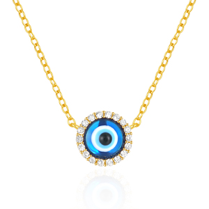CANNER - Collar con Colgante de Ojo Turco Azul en Plata de Ley S925, Joyería Antialérgica para Mujer - Product Image 1