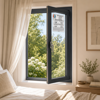 Fenêtres et portes en aluminium à double vitrage CHANGYI, fenêtre à battant en verre