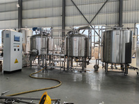 Mini-usine de brassage électrique en acier inoxydable de 500 L avec pompe à pression et PLC pour la production d'alcool