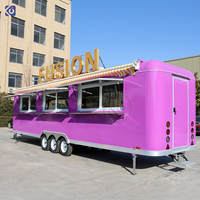 Mobiele foodtrailer volgens Amerikaanse normen met complete keuken, op maat gemaakte concessie catering verkoopwagen, ijsjes, BBQ foodtruck