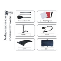 Planche de paddle gonflable en PVC/EVA Phoenix, écologique et portable, 320x80x15cm, pour le surf en mer, adultes (hommes et femmes), vente en gros, ODM & OEM