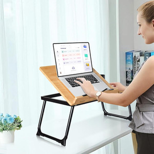 Portable lecture dans le <span class=keywords><strong>lit</strong></span> manuel réglable porte-<span class=keywords><strong>livre</strong></span> plateau bambou <span class=keywords><strong>support</strong></span> d'ordinateur portable avec page trombones - Product Image 5