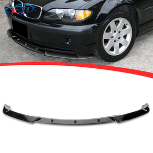 Kit Carrozzeria in ABS Nero Lucido, Spoiler Anteriore, Labbro Inferiore e Splitter per <span class=keywords><strong>BMW</strong></span> Serie 3 <span class=keywords><strong>E46</strong></span> 316i 318i <span class=keywords><strong>320i</strong></span> 325i 330i 2002-2005 - Product Image 1