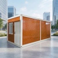 Conteneur mobile préfabriqué de luxe de 20 pieds, villa, bureau ou hôtel de haute qualité avec structure en acier et panneaux sandwich