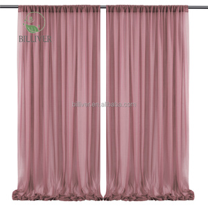 Tissu de rideau d'église en mousseline de soie drapé blanc pour la décoration de toile de fond de scène de cérémonie de <span class=keywords><strong>mariage</strong></span> de fête - Product Image 2