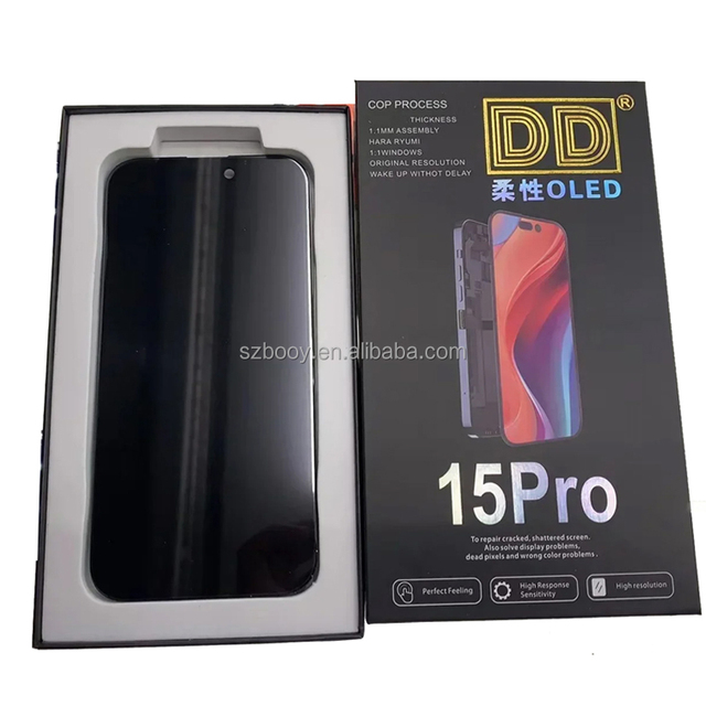DD Soft OLED LCD Display for iPhone 15Pro LCD Touch Screen Digitizer Replacement Soft OLED for iPhone 15Pro DD Pantalla