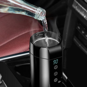 Bouteille Chauffante Intelligente pour Voiture, Tasse de Voyage <span class=keywords><strong>Isotherme</strong></span> en Acier Inoxydable à Chauffage Électrique avec Contrôle de Température - Product Image 4