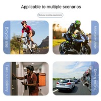 Mini caméra portable HD pour sports de plein air 1080P MicroSD portable pour le département des transports avec enregistrement à pince à tête arrière