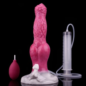 Spray de silicona para eyaculación con ventosa, consolador de fantasía para pene grande, masajeador vaginal, juguetes sexuales para mujer - Product Image 1