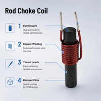 Inducteur à noyau de ferrite 1.5H 4mH, bobine inductive à enroulement personnalisé pour filtre SMPS, suppression EMI à haute impédance