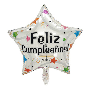 Ballons en aluminium en forme d'étoile ronde de <span class=keywords><strong>18</strong></span> pouces « Joyeux Anniversaire » <span class=keywords><strong>espagnol</strong></span>, vente en gros Nicro Factory, fournitures de fête pour décorations de fond - Product Image 6