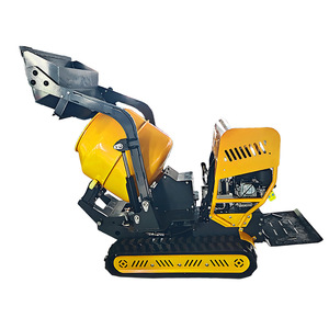 Camión Mezclador de Concreto Tipo Oruga Amarillo con Motor para Mezclado y Transporte en Obras de Construcción - Product Image 4