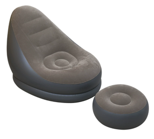 Ghế sofa bơm hơi di động có đôn, làm bằng chất liệu PVC mềm mại, không thấm nước, lý tưởng cho nhà ở, cắm trại, du lịch và thư giãn ngoài trời - Product Image 4