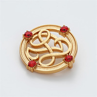 Boutons chinois incrustés de diamants de haute qualité pour le style de tige en métal cousu à la main d'automne et d'hiver pour Cheongsam et manteau ancien