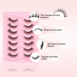 ขนตาปลอมมิ้งค์ 3 มิติ ทรงแคทอาย ฟูฟ่อง หนาแน่น ให้ลุคธรรมชาติ เบาสบาย งอนงามแบบขนนก - Product Image 3