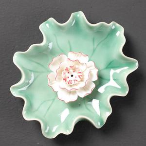 Céramique lotus forme d'encens bâtons <span class=keywords><strong>plaque</strong></span> - Product Image 2