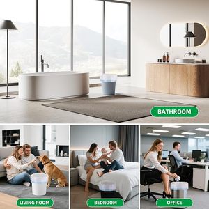 240 counts Blue <b>drawstring</b> garbage <b>bag</b> heavy duty unscented HDPE LDPE material trash <b>bag</b> recycled leakproof <b>waterproof</b> - Product Image 5