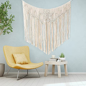 Tapiz Decorativo Bohemio de 42"*44" para Colgar en la Pared, Hecho a Mano con Algodón, para Decoración del Hogar y Bodas, Dropshipping - Product Image 4