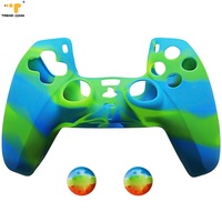 Accessoires de jeu pour hommes 2026, coque en silicone camouflage anti-poussière, coque de protection personnalisée pour console, design de manette PS5