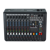 Mixeur audio professionnel OBT-5100A Console de mixage de puissance mixage de son en direct 8 canaux mélangeurs audio