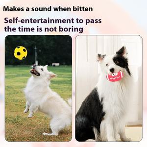 Ensemble de jouets pour chien en latex durable et écologique Football Rugby & Baseball-Amusement grinçant pour chiens - Product Image 4