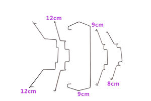 थोक कंप्यूटर होस्ट सीपीयू रेडिएटर पंखे फास्टनर 12 सेमी सर्कस तार हुक 8/9 सेमी फास्टनर - Product Image 5