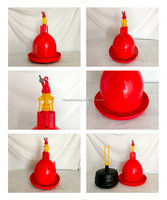 ZZ LM137 Vente directe usine Abreuvoirs automatiques à cloche en plastique de haute qualité, capacité 6,5 L, pour poulets de chair et élevage de volailles