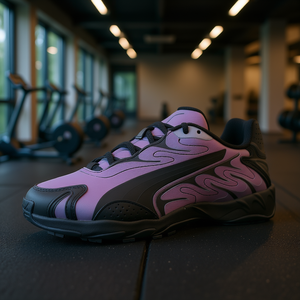 รองเท้าฟิตเนสและครอสเทรนนิ่งสำหรับผู้ชาย Puma Inhale Color Shift สีม่วง/ดำ วัสดุสังเคราะห์ ซับในตาข่าย พื้นรองเท้ายาง พื้นรองเท้ากลางทำจาก EVA - Product Image 2