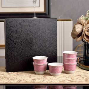 Hot Selling Ceramic <b>Bone</b> <b>China</b> Classic 6 Cup Family Afternoon <b>Tea</b> <b>Set</b> & Turkiye Coffee <b>Set</b> with Gift Box - Product Image 2