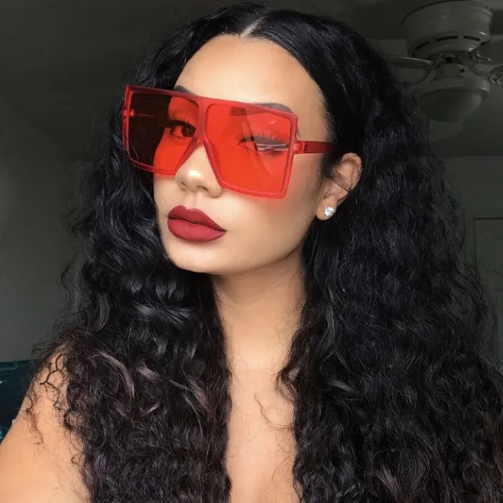 GUVIVI Hot Sale Eyewear 2021 Fashion Brand Designer Sun glasses Big Square Oversized Shades Sunglasses