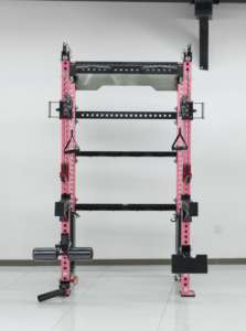 Smith Machine avec <span class=keywords><strong>poulie</strong></span> arrière Demi-support de squat <span class=keywords><strong>Cage</strong></span> complète Squat Rack Multi Function Gym Fitness Equipment - Product Image 2