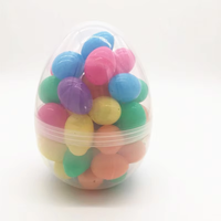 Heißer Verkauf: 10'' OEM Maßgefertigter Großer Jumbo Ostern-Party-Korb aus Transparentem Kunststoff mit Griff für DIY-Dekoration