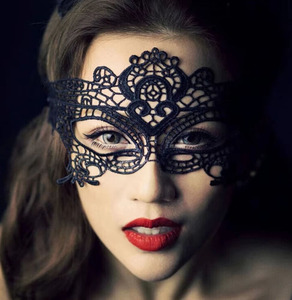 Masques de soirée sexy en dentelle noire pour femmes, masques de carnaval vénitien, masques de bal - Product Image 6